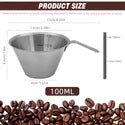 100ml 304 Stainless Steel Espresso Measuring Cup with Handle