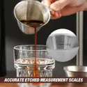 100ml 304 Stainless Steel Espresso Measuring Cup with Handle