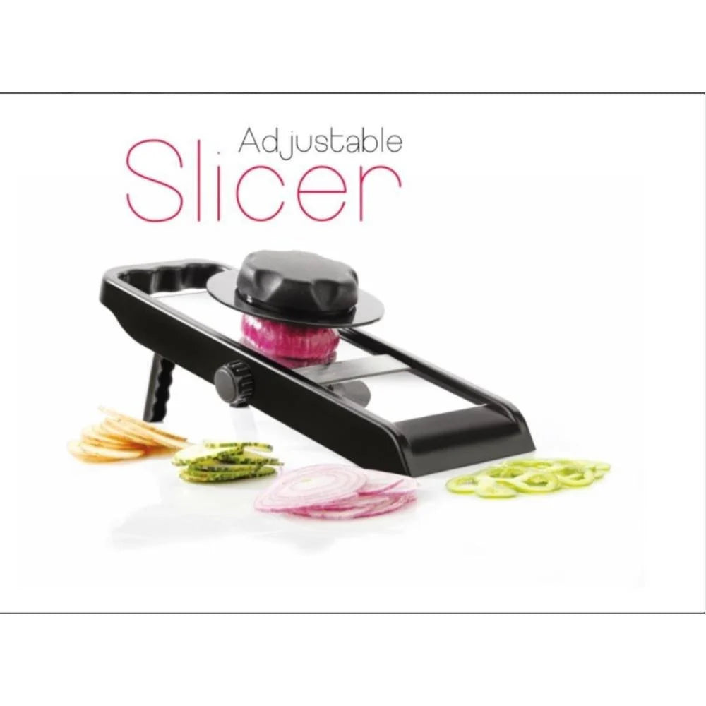 Manual Stainless Steel Adjustable Vegetable Slicer | Multi-Purpose Fruit & Vegetable Cutter for Kitchen