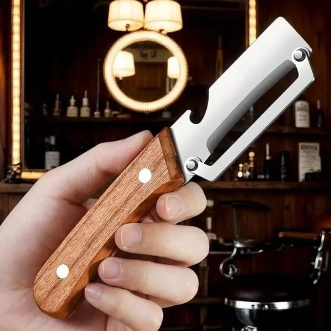 3 in 1 Multifunction Vegetable Peeler Stainless Steel Blade with Wooden Handle for Fruits and Vegetables