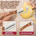 3 in 1 Multifunction Vegetable Peeler Stainless Steel Blade with Wooden Handle for Fruits and Vegetables