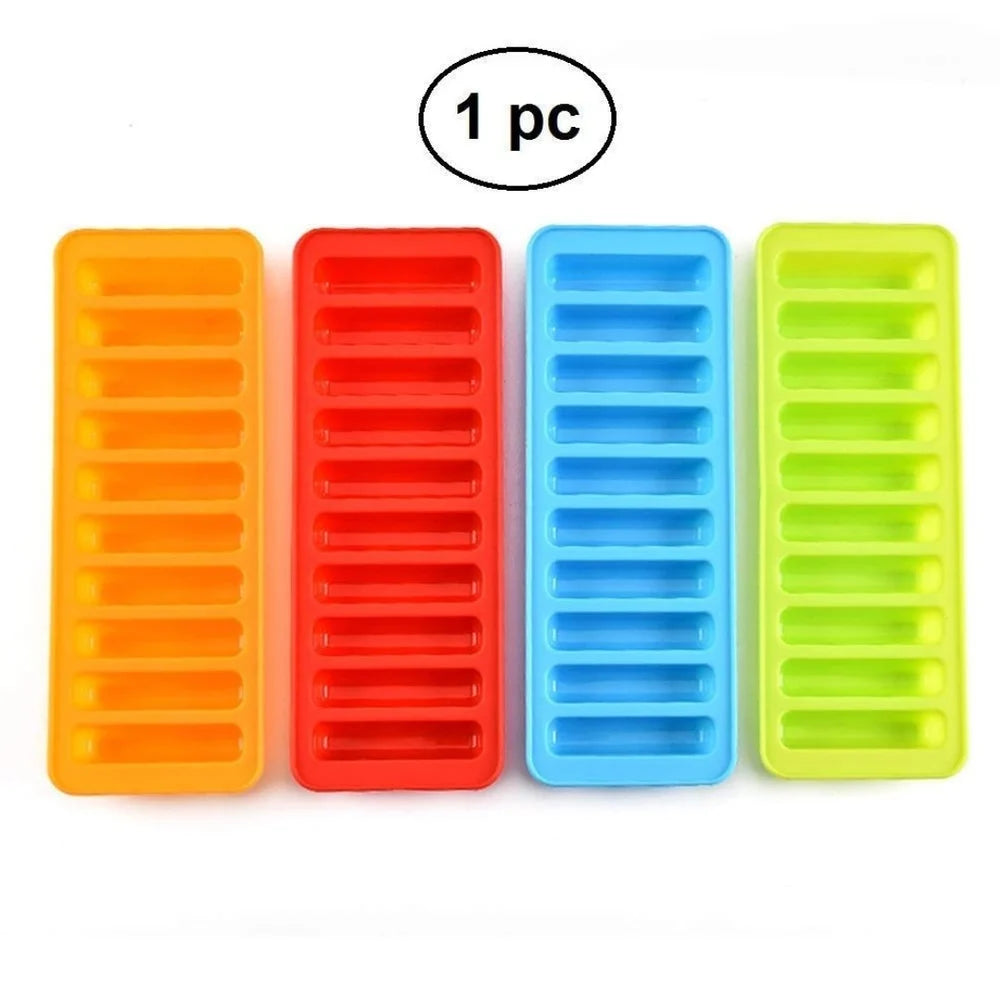 Silicone Stick Ice Cube Tray & Chocolate Mold for Water Bottles