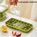 Stackable Ice Cube Tray with Storage Box & Easy Release Lid