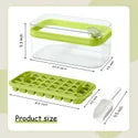 Stackable Ice Cube Tray with Storage Box & Easy Release Lid