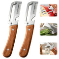3 in 1 Multifunction Vegetable Peeler Stainless Steel Kitchen Peeler with Real Wooden Handle