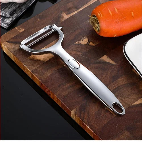 Stainless Steel Vegetable & Fruit Peeler with Sharp Blade Ergonomic Manual Kitchen Tool