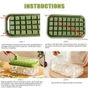 Stackable Ice Cube Tray with Storage Box & Easy Release Lid