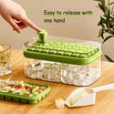 Stackable Ice Cube Tray with Storage Box & Easy Release Lid