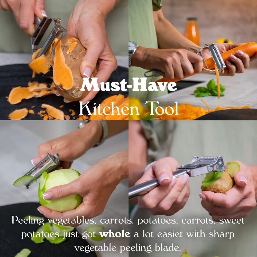 Stainless Steel Vegetable Potato Peeler Manual Fruit and Vegetable Peeling Tool for Kitchen