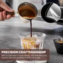 90ml Stainless Steel Espresso Measuring Cup with Wooden Handle