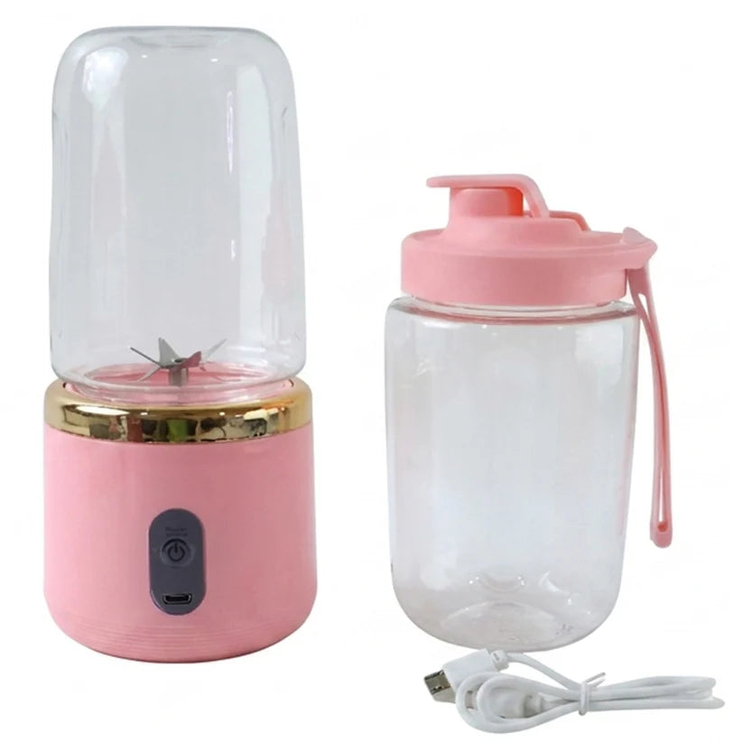 Cordless Portable Juice Blender – USB Rechargeable Personal Smoothie Maker for Travel, Office & Home