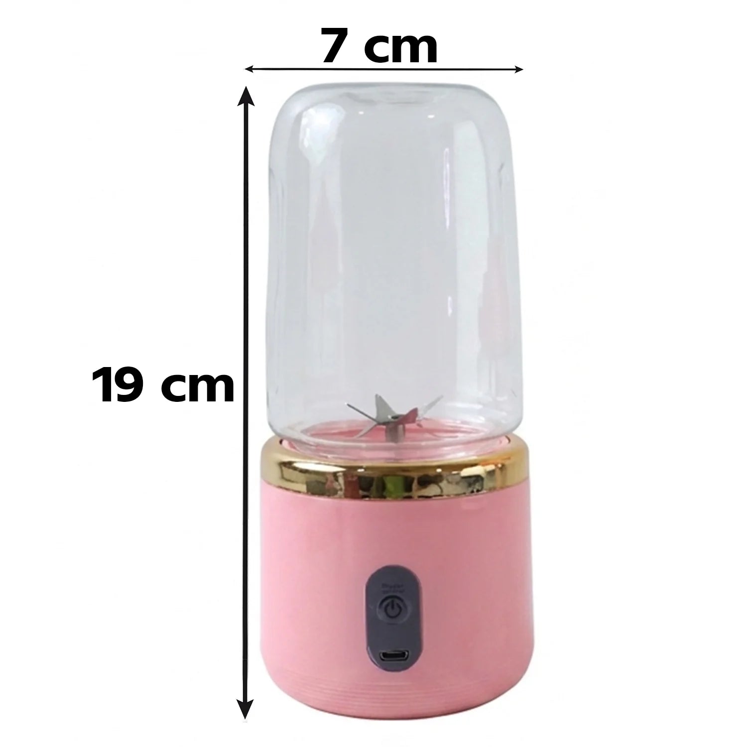 Cordless Portable Juice Blender – USB Rechargeable Personal Smoothie Maker for Travel, Office & Home