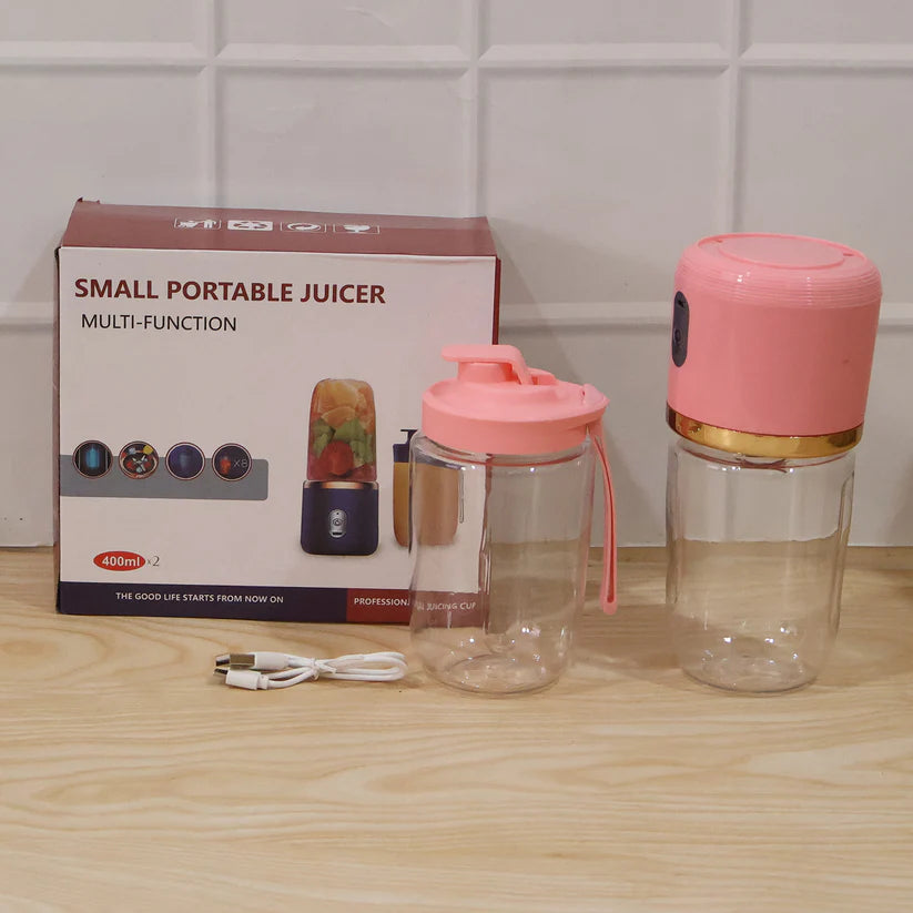 Cordless Portable Juice Blender – USB Rechargeable Personal Smoothie Maker for Travel, Office & Home