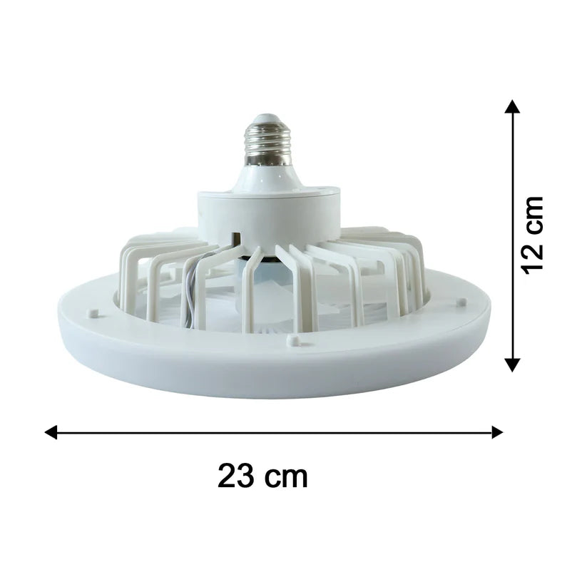 E27 LED Ceiling Fan with Light & Remote Control – Easy Screw-In Socket Fan Lamp for Home