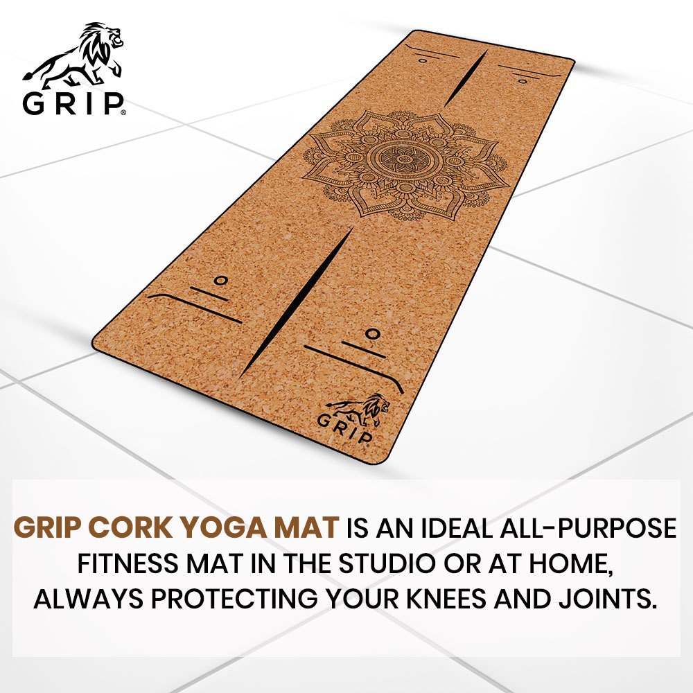Grip Cork Yoga Mat – Premium Non-Slip Exercise & Meditation Mat