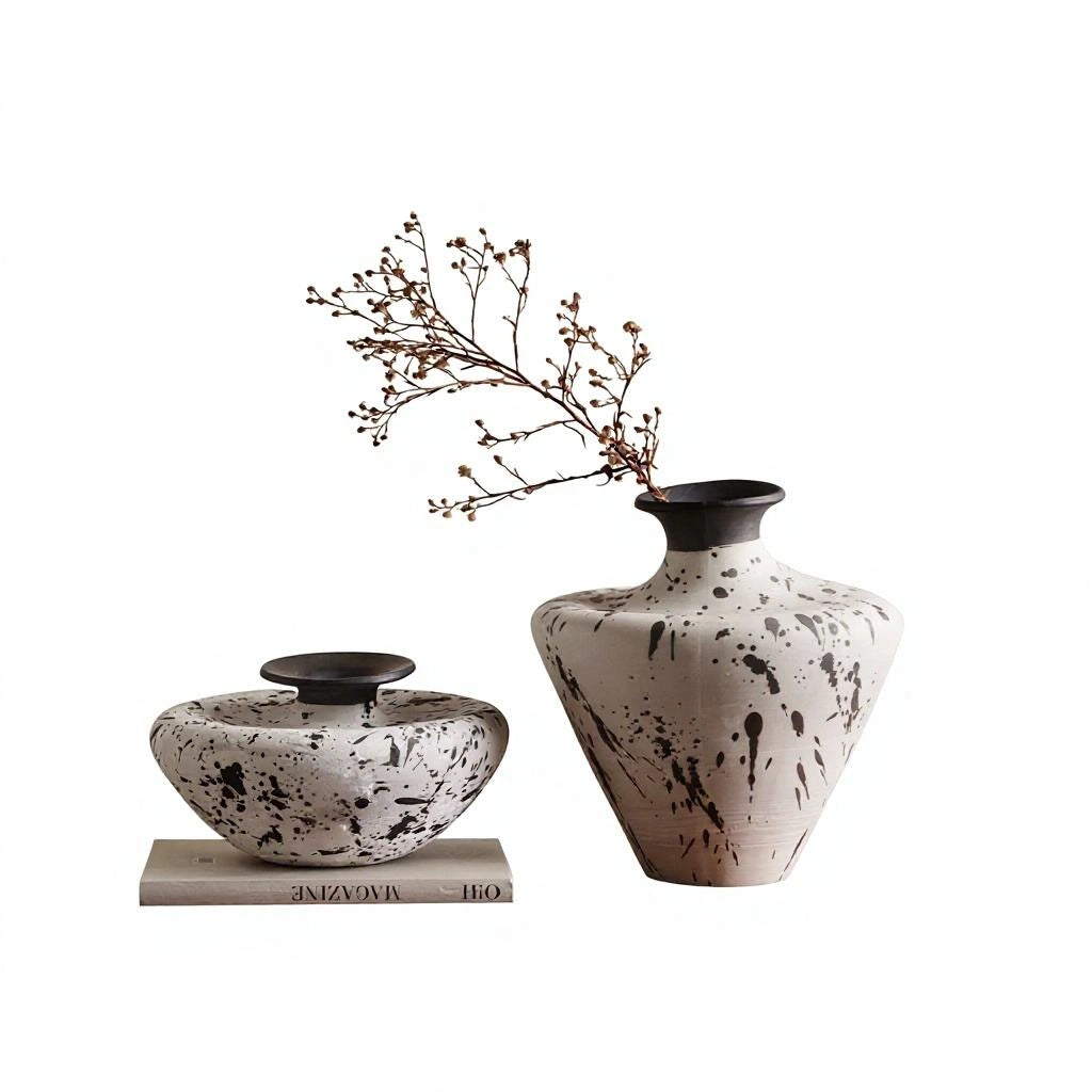 Luxury Jingdezhen Ceramic Flower Vase – Premium Artistic Decorative Vase for Living Room, Hotel & Floral Arrangements