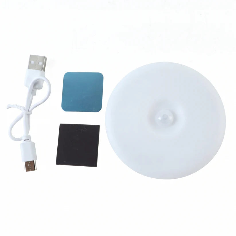 Rechargeable Motion Sensor LED Night Light – Wireless PIR Magnetic Wall Lamp for Hallway, Bedroom & Closet