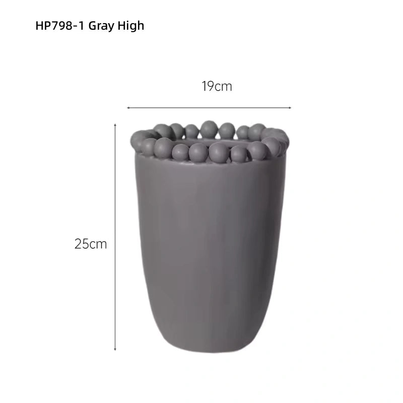 Scratch-Resistant Ceramic Flower Vase – Durable Easy-Clean Porcelain Decorative Vase for Modern Home Décor