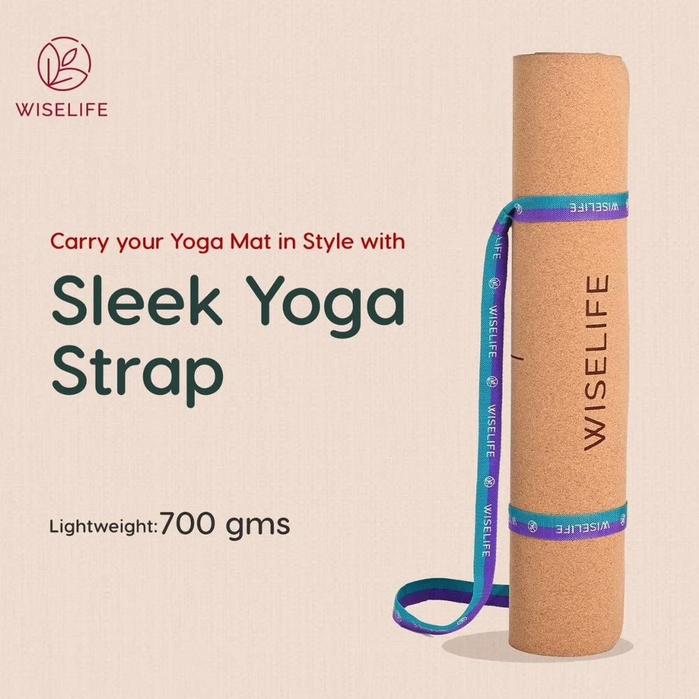 Wiselife Cork & TPE Yoga Mat – 5mm Non-Slip Fitness & Exercise Mat
