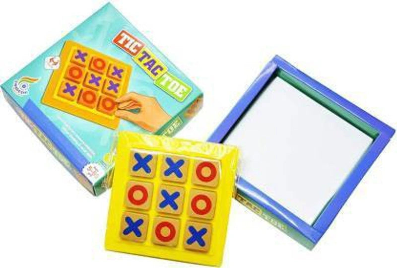 Wooden Kanta Zero Game – Classic Tic-Tac-Toe X & O Strategy Board Game for Kids & Family