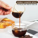 2 Pcs 75ml Espresso Shot Glass Measuring Cups Double Shot Set