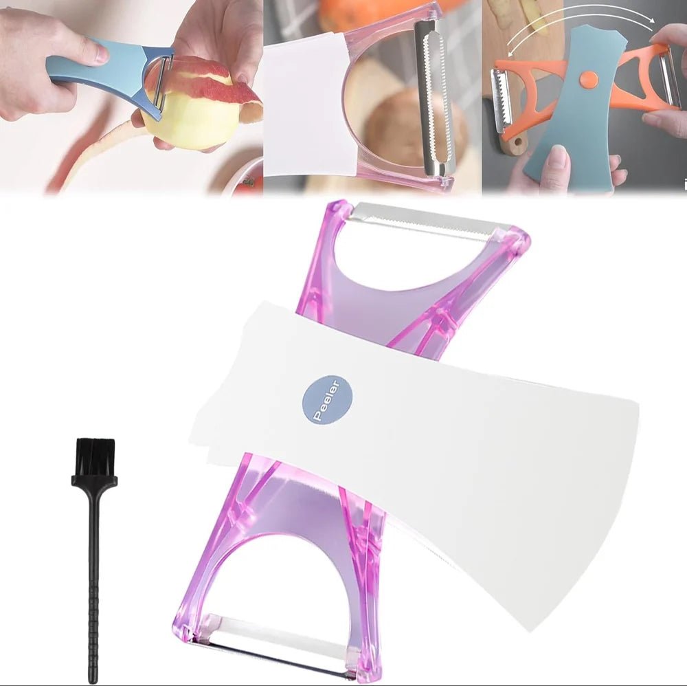 ilver 2 in 1 Fruit Peeler | Dual Sharp Stainless Steel Blade Vegetable & Fruit Peeler