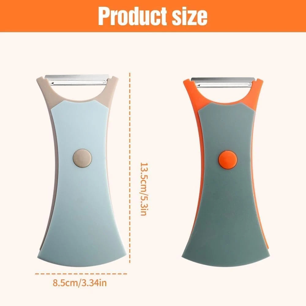 ilver 2 in 1 Fruit Peeler | Dual Sharp Stainless Steel Blade Vegetable & Fruit Peeler