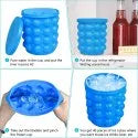 2-1 Silicone Ice Bucket with Lid & Ice Cube Maker Mold
