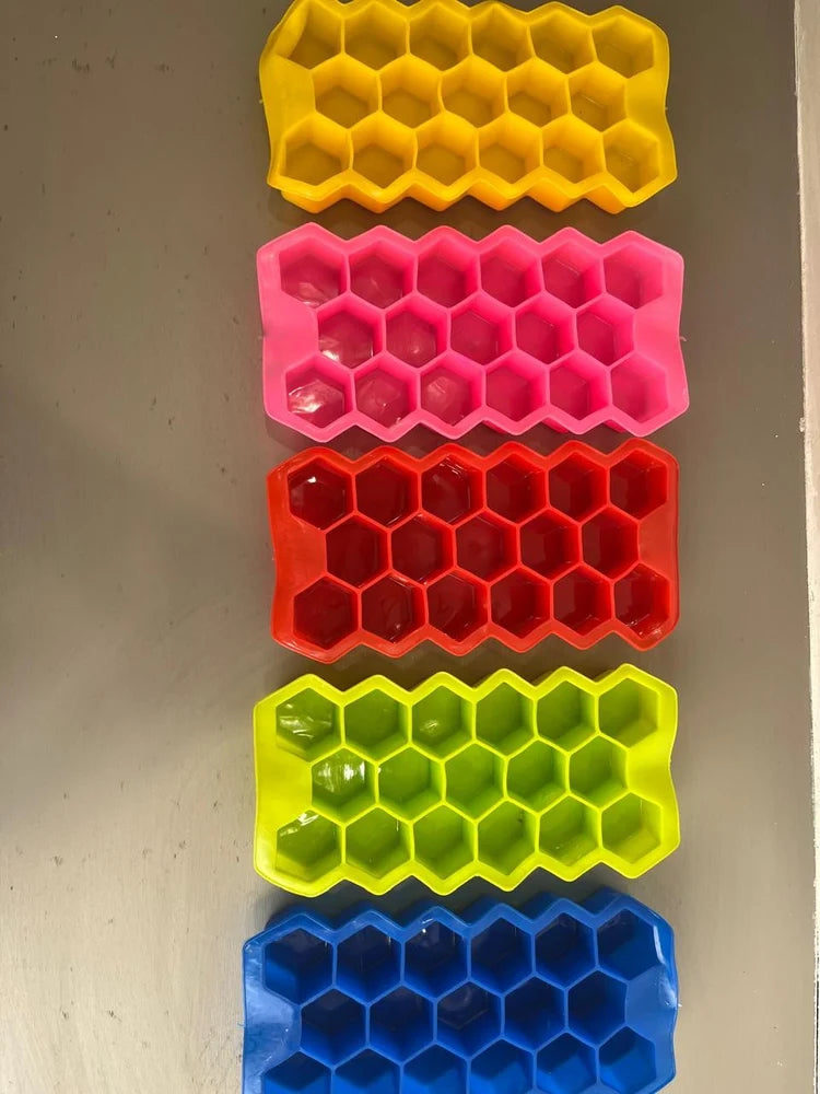 Hexagonal Silicone Ice Cube Tray | Flexible Food Grade Ice Mold