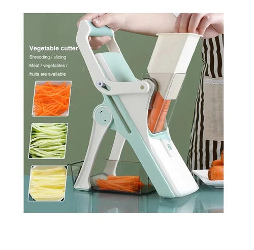 Manual Stainless Steel Vegetable Slicer Cutter Multi-Purpose Kitchen Tool for Fruits & Vegetables