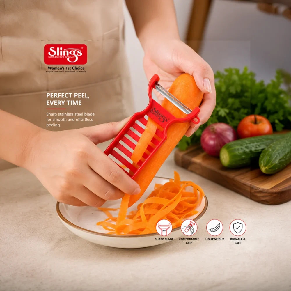 Stainless Steel Vegetable Peeler with Sharp Serrated Blade Manual Fruit & Vegetable Kitchen Tool