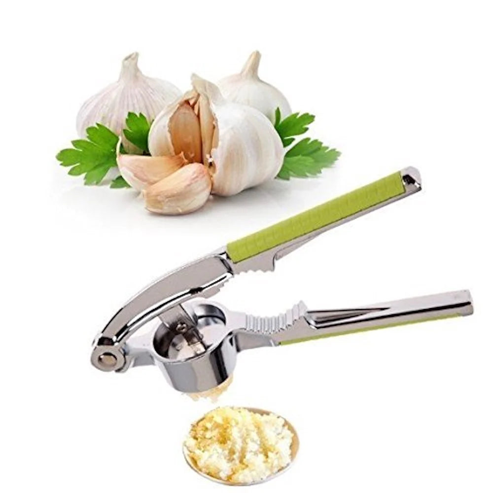 Stainless Steel Garlic Press | Manual Garlic Crusher & Mincer for Kitchen