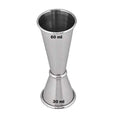 30/60ml Stainless Steel Cone Ring Jigger Measuring Cup Silver