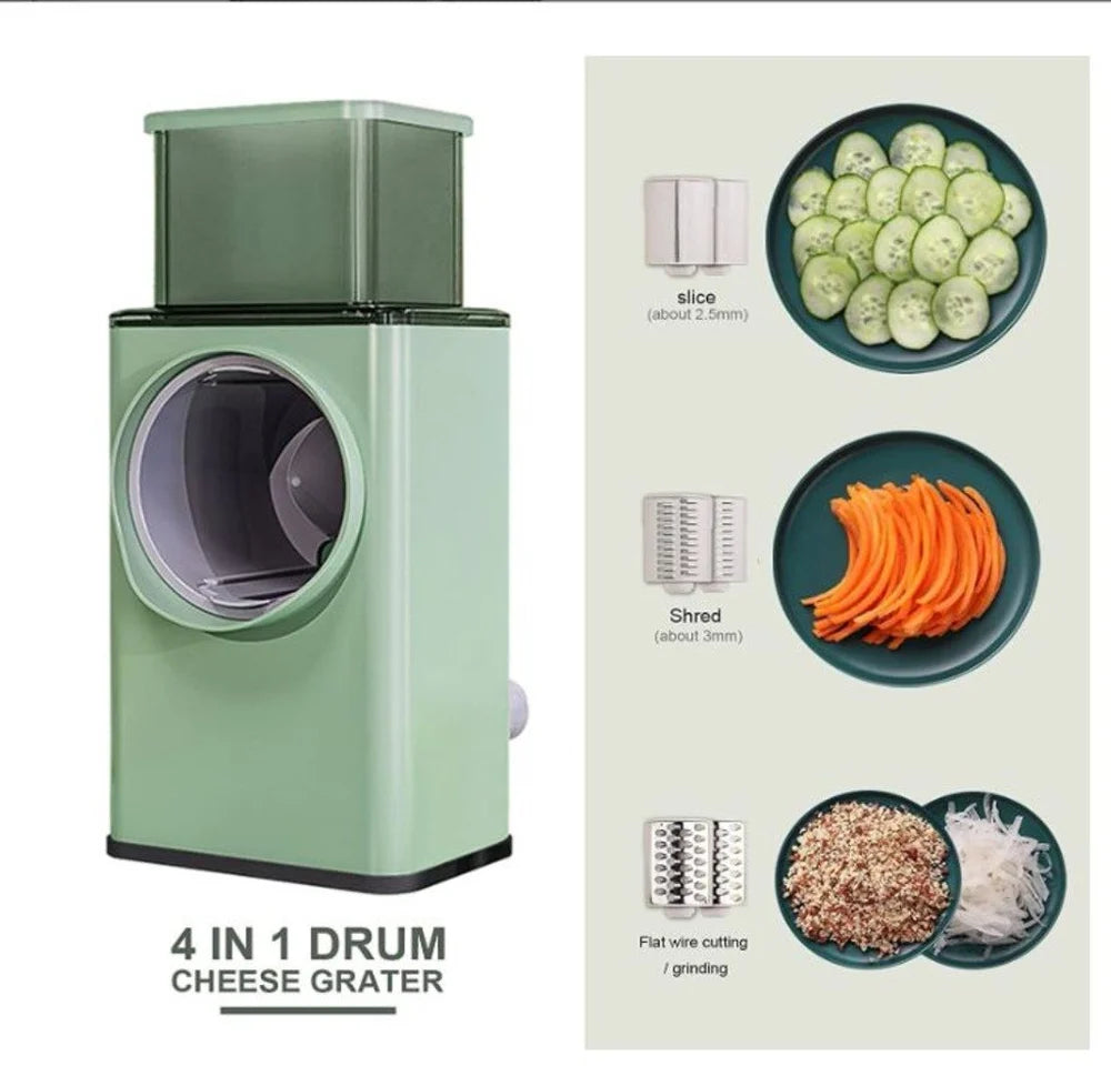 Round Mandoline Vegetable Slicer & Grater with 1 HP Motor