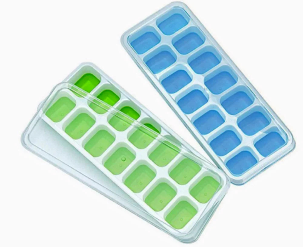 Silicone Whiskey Ice Cube Tray | Flexible Multicolor Ice Mold