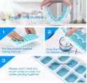 Silicone Whiskey Ice Cube Tray | Flexible Multicolor Ice Mold
